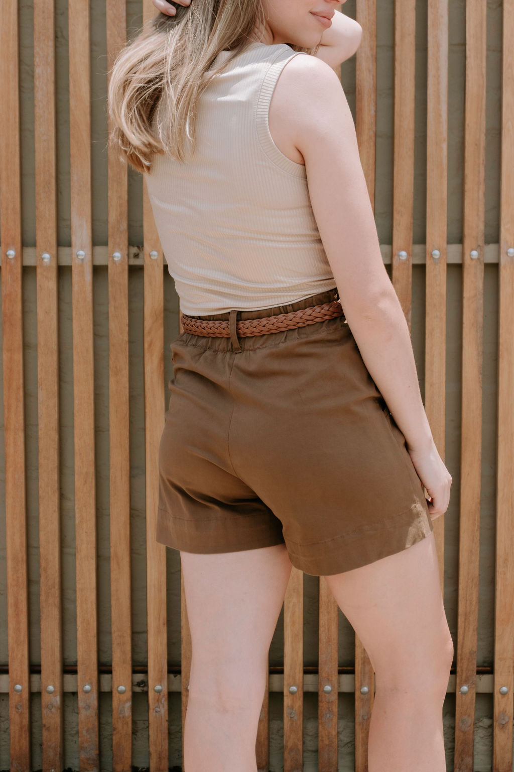 Safari shorts - khaki brown